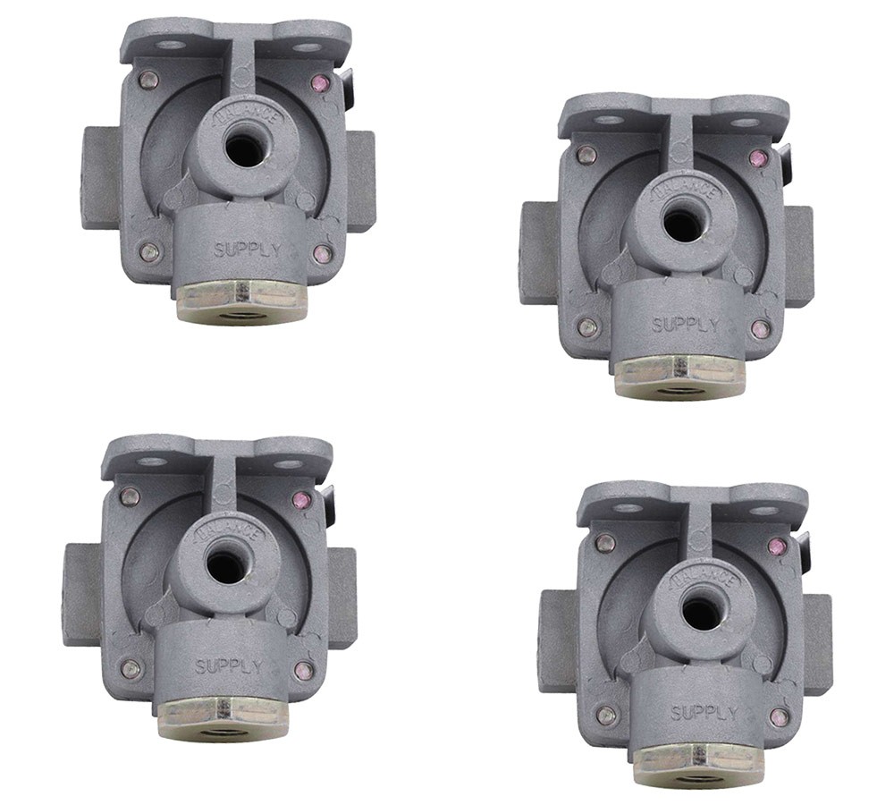 4PK  Quick Release Valves, 1/4" NPT Supply Replace 289714, Bendix 109089