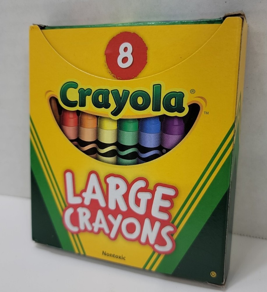 Crayola Large Crayons 8 in a Box. New