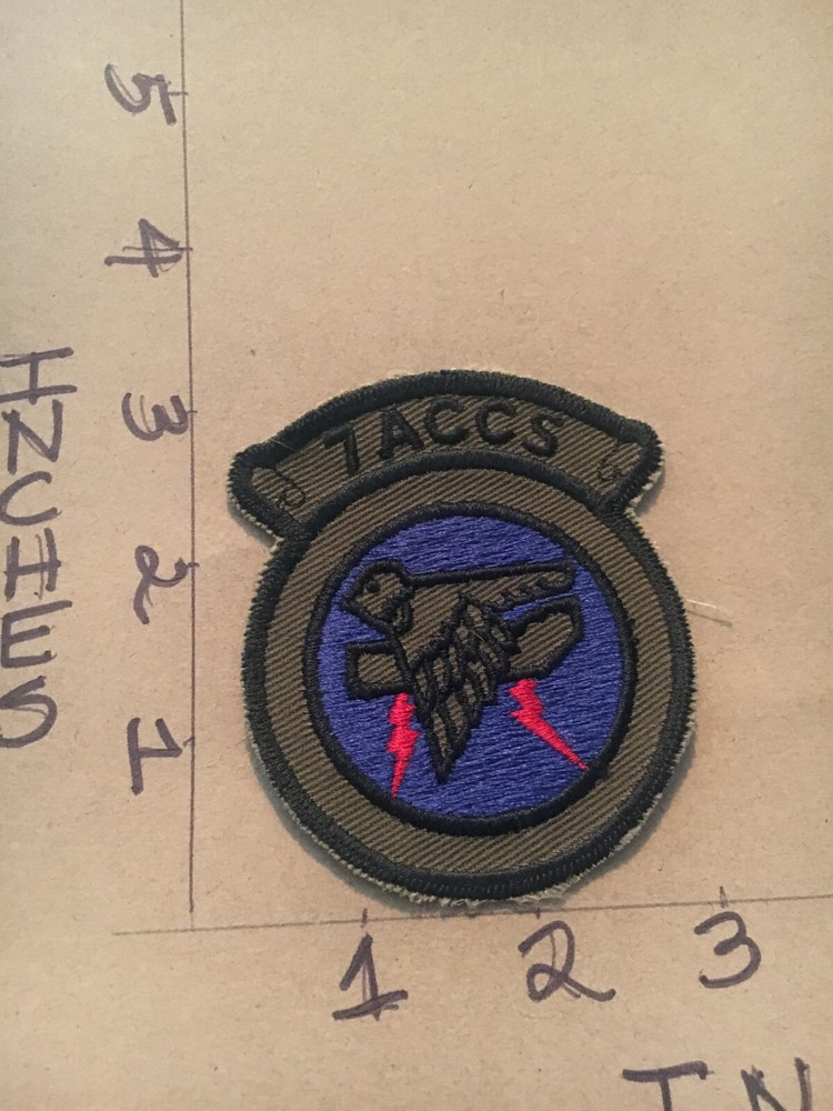 USAF 7th ACCS Squadron subdued patch 5/30/25