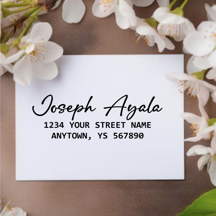 Custom Return Address - Personalized stamps - 2 3/8" x 7/8"  - 904 Stamps