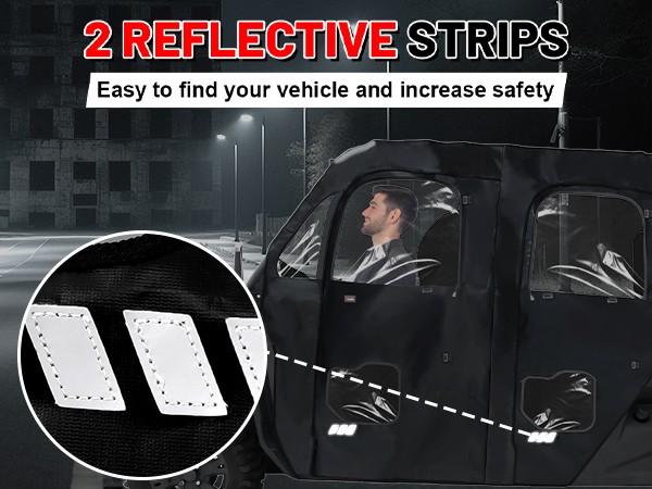 Zipper Soft Cab Enclosure Doors Side Window for CFMOTO UForce 1000 XL 2022-2025