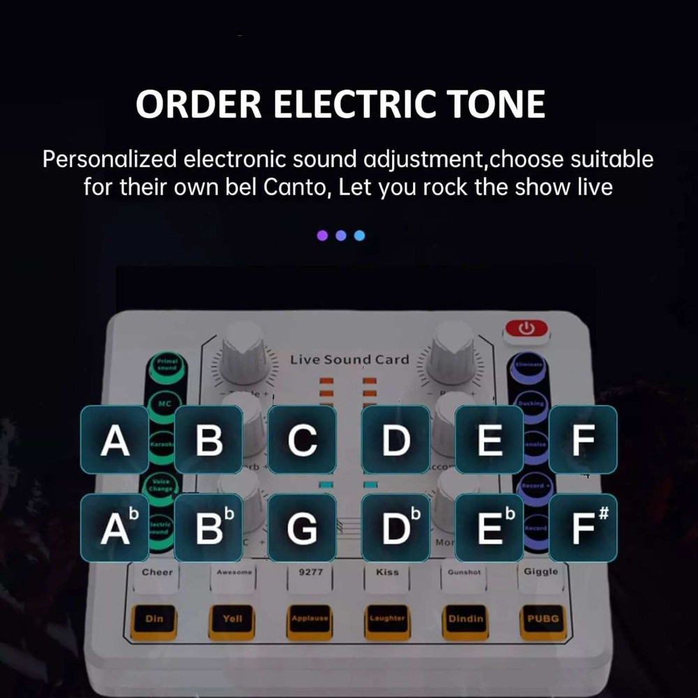 M8 Versatile Sound Card Body For Win/Mac OS/Android/IOS Wide Compatibility