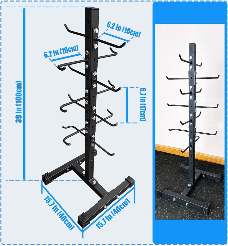 BLUSLM Cable Attachment Rack for Lat Pull Down Bar