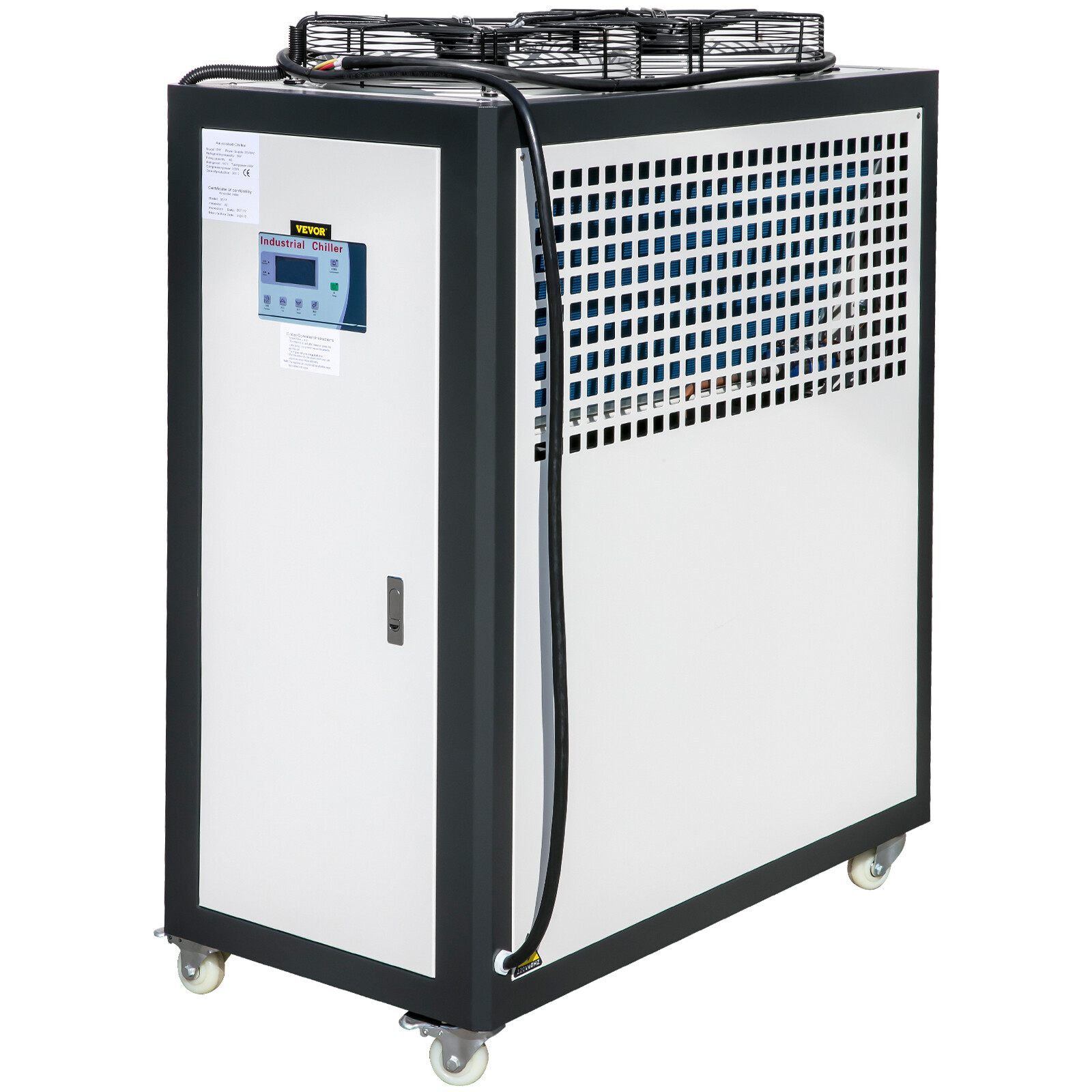 VEVOR 5 Ton Air-cooled Industrial Chiller 15KW LCD Display industrial Cooler