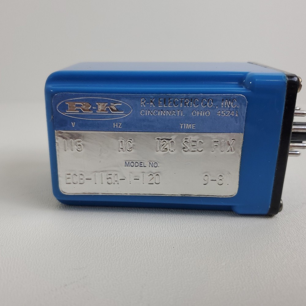 R-K Electronics ECB-115A-1-120 On Delay Timer 120 Sec Fix