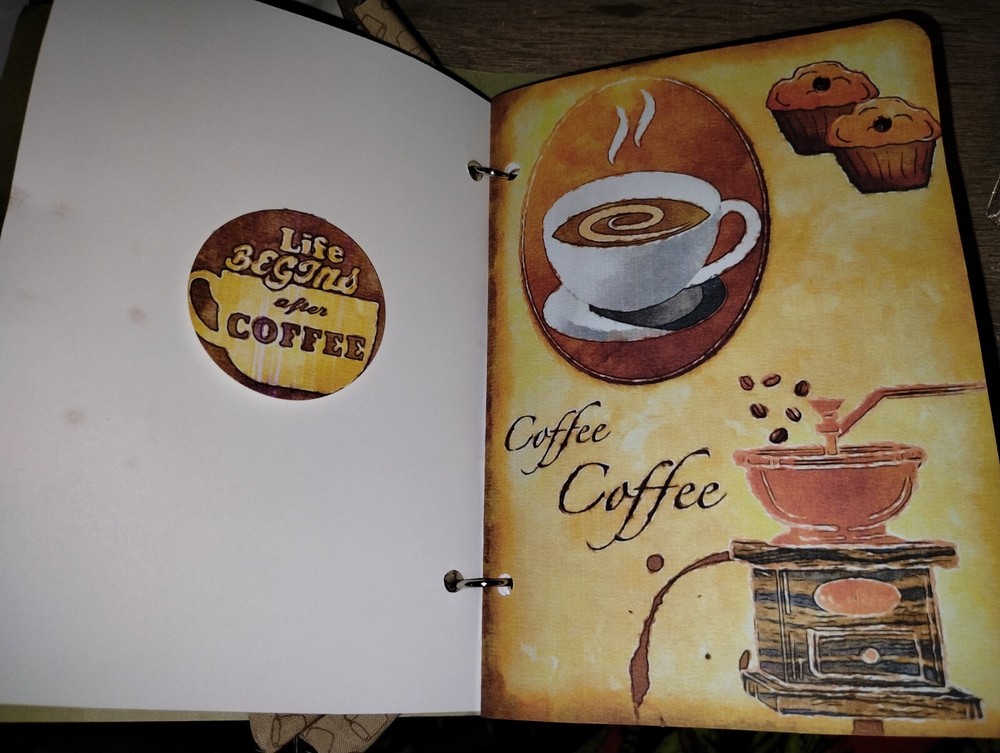 Coffee Junk Journal Scrapbook USA