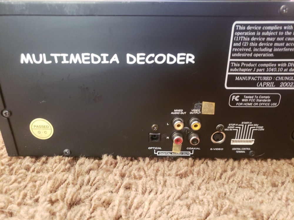 ChungLam ELF Multimedia Decoder DVD Karaoke Video CD SR-2002 Works Great!