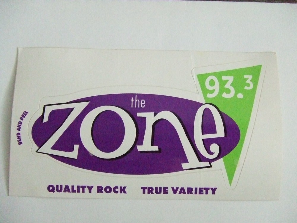 The Zone 93.3 Sticker