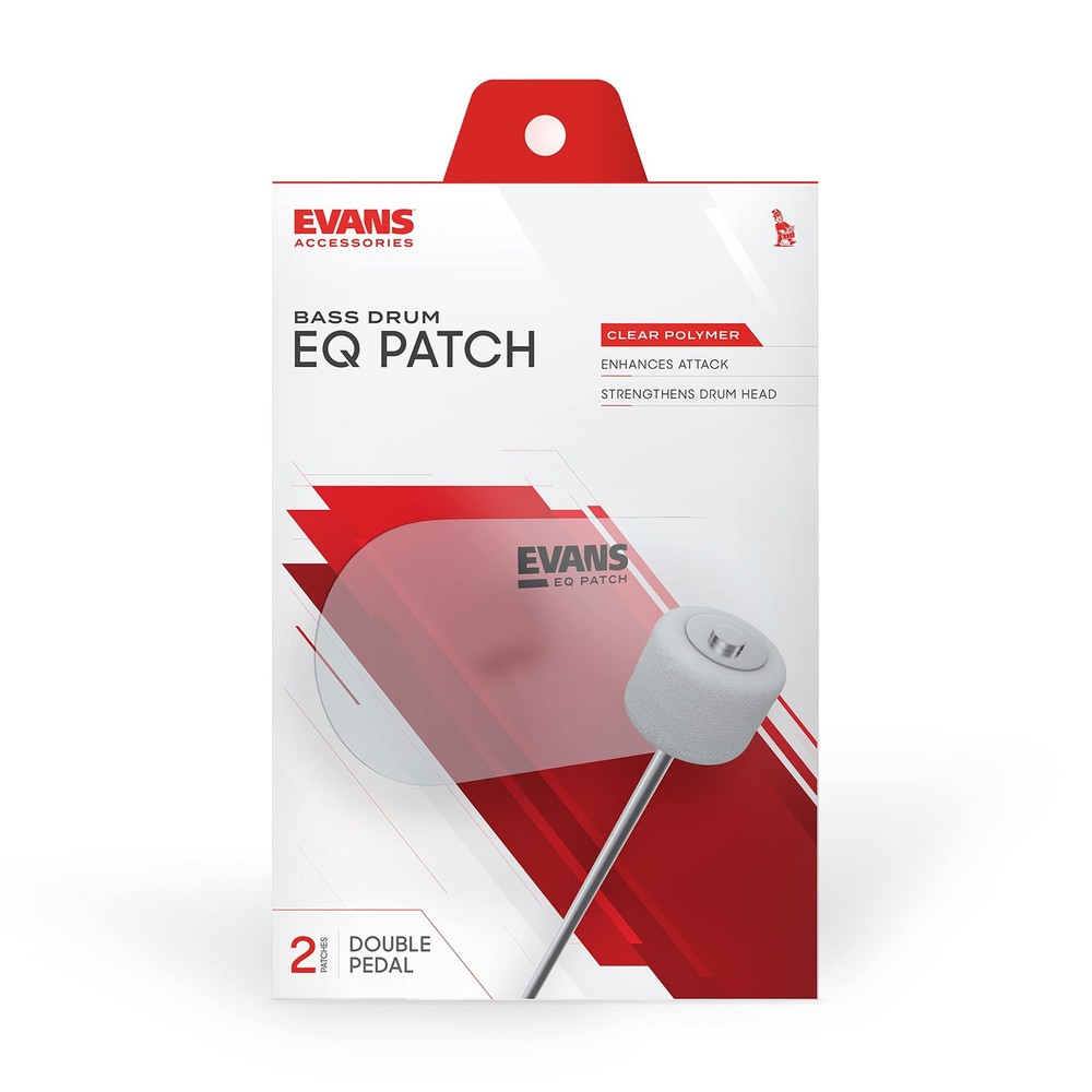 EQ Double Pedal Patch, Clear Plastic