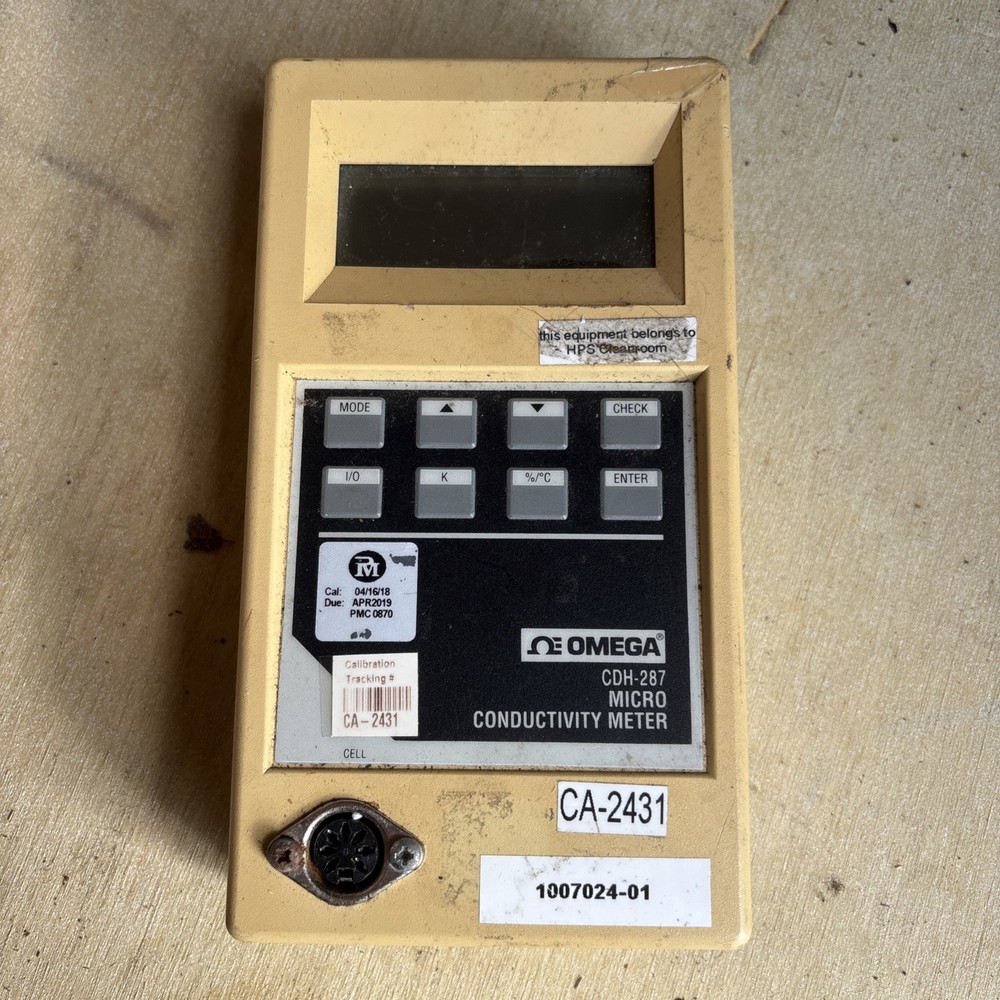 Omega CDH-287 Portable Micro Conductivity Meter UNTESTED