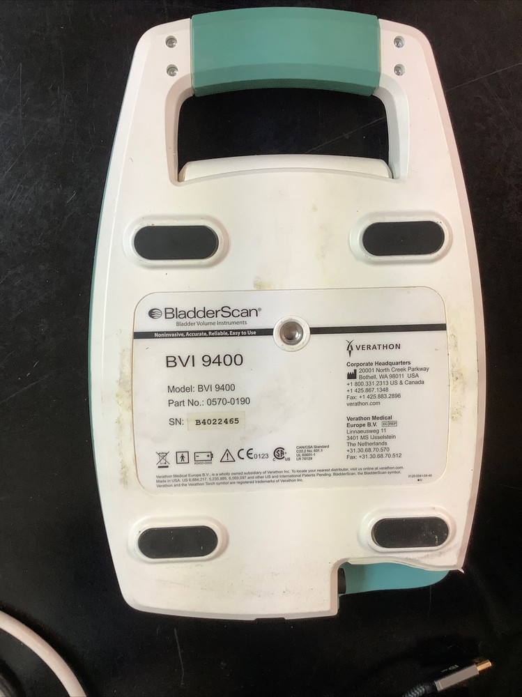 Verathon BVI 9400 Bladder Scanner PN 0570-0190