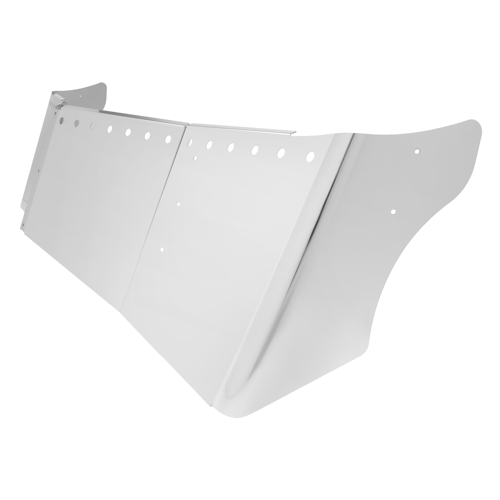 14" Bulleye Hole Straight Wicked Sun Drop Visor Fit Kenworth T680 T880 W990