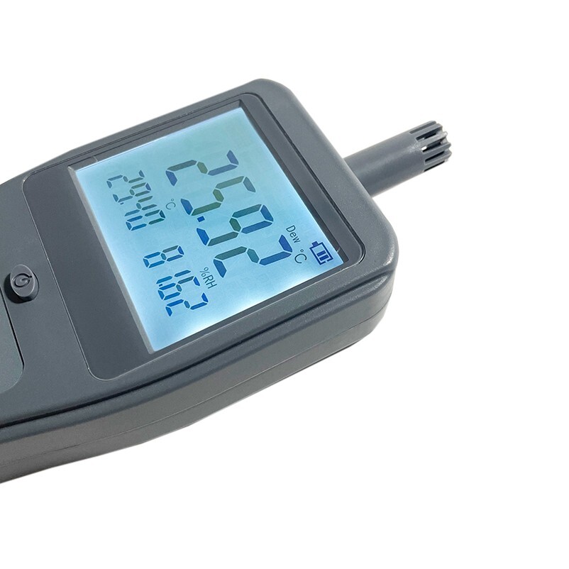 Handheld Dewpoint Meter with Value Retention Function Resolution 0.01 PPM LCD