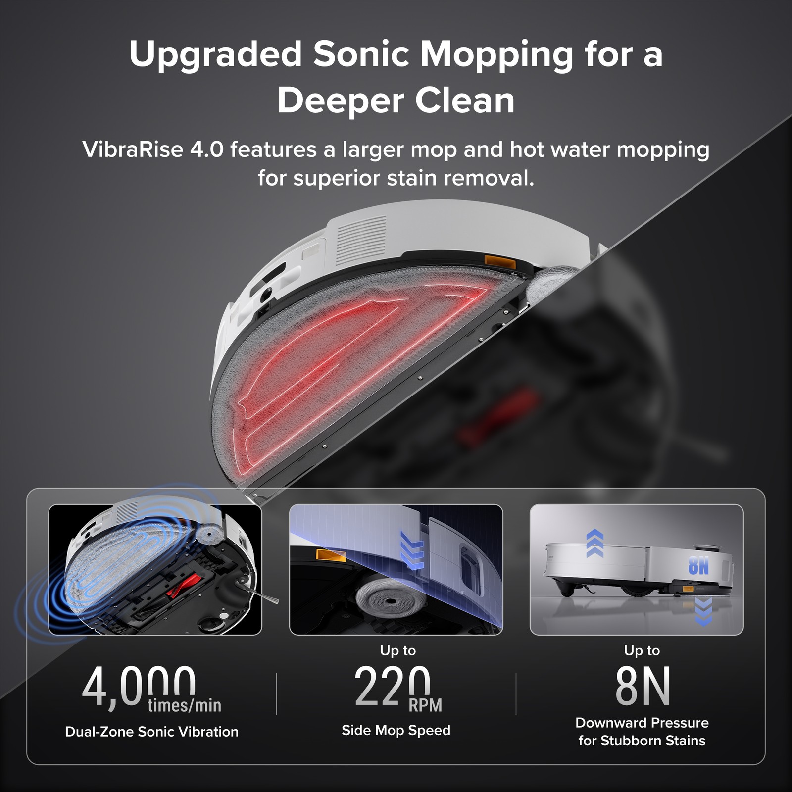 Roborock Saros 10 Robot Vacuum,22000Pa,AI Obstacle Avoidance,Heat-Wash & Dry Mop