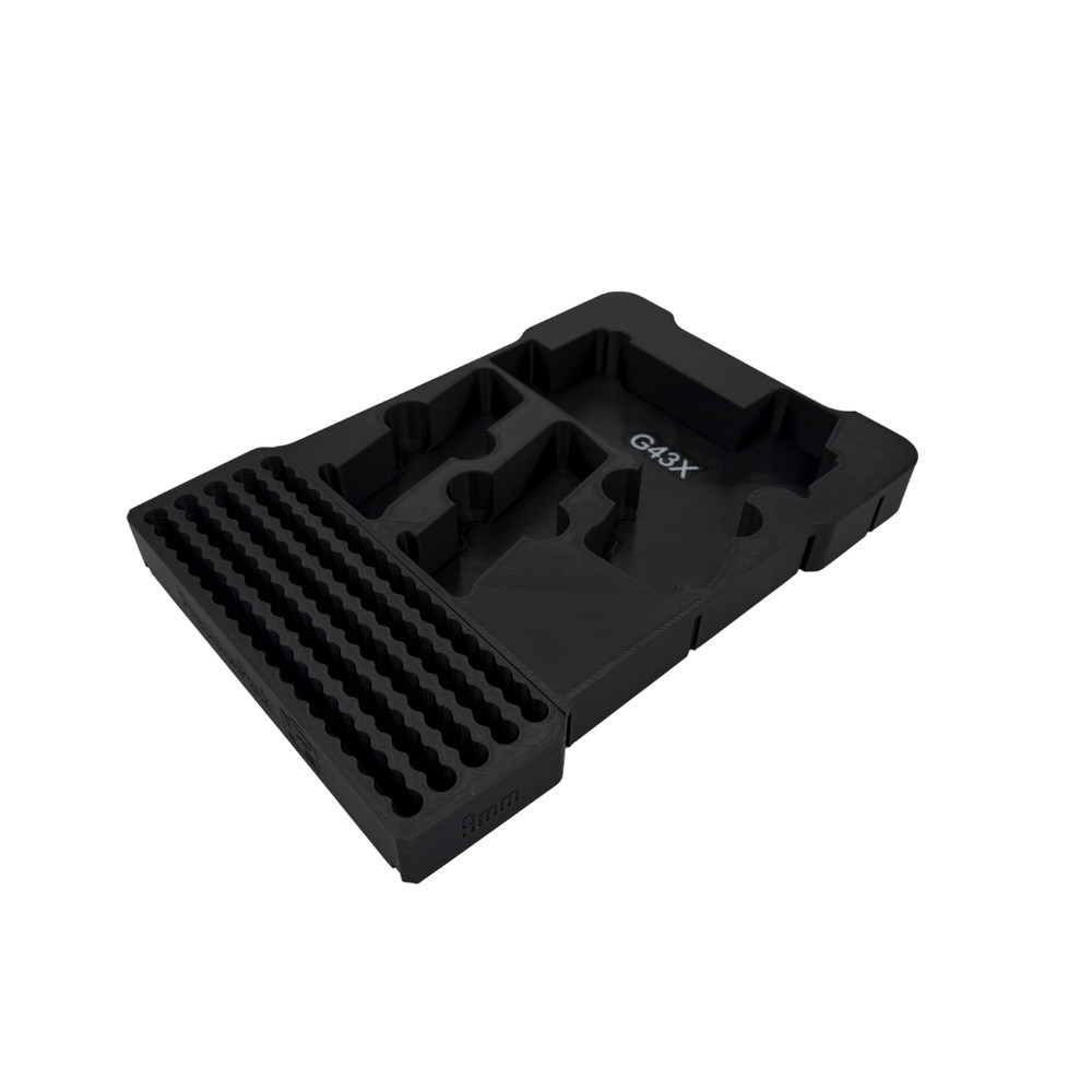 Glock 43X with Optic & Light Insert for Milwaukee Packout