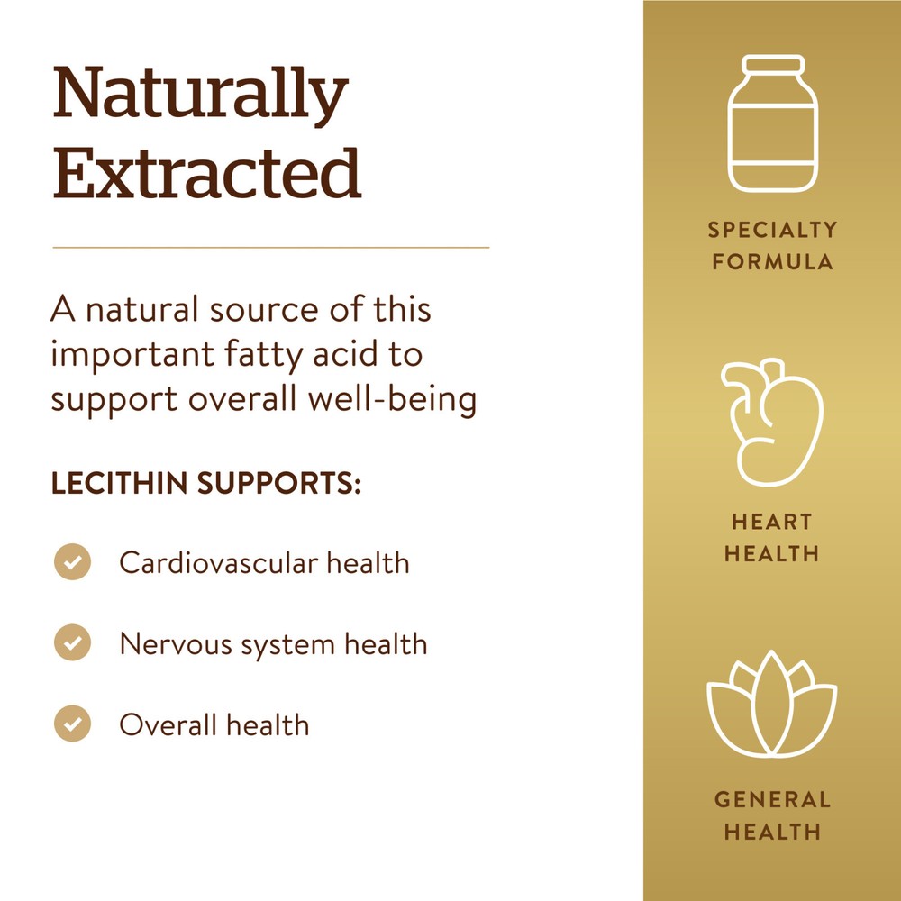 Solgar Lecithin 1360 mg 100 Softgels