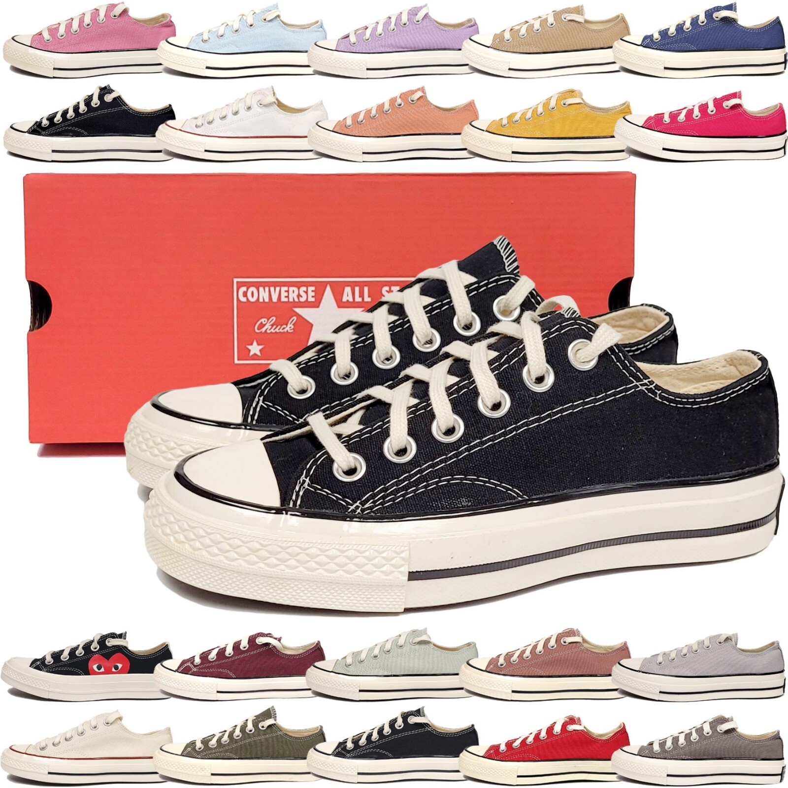 Converse All Star Shoes Chuck Taylor Low Top Unisex Casual Canvas Sneakers