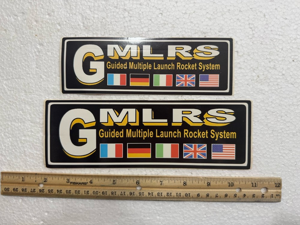 Lot Of 2 - Guided Multiple Launch Rocket System Stickers