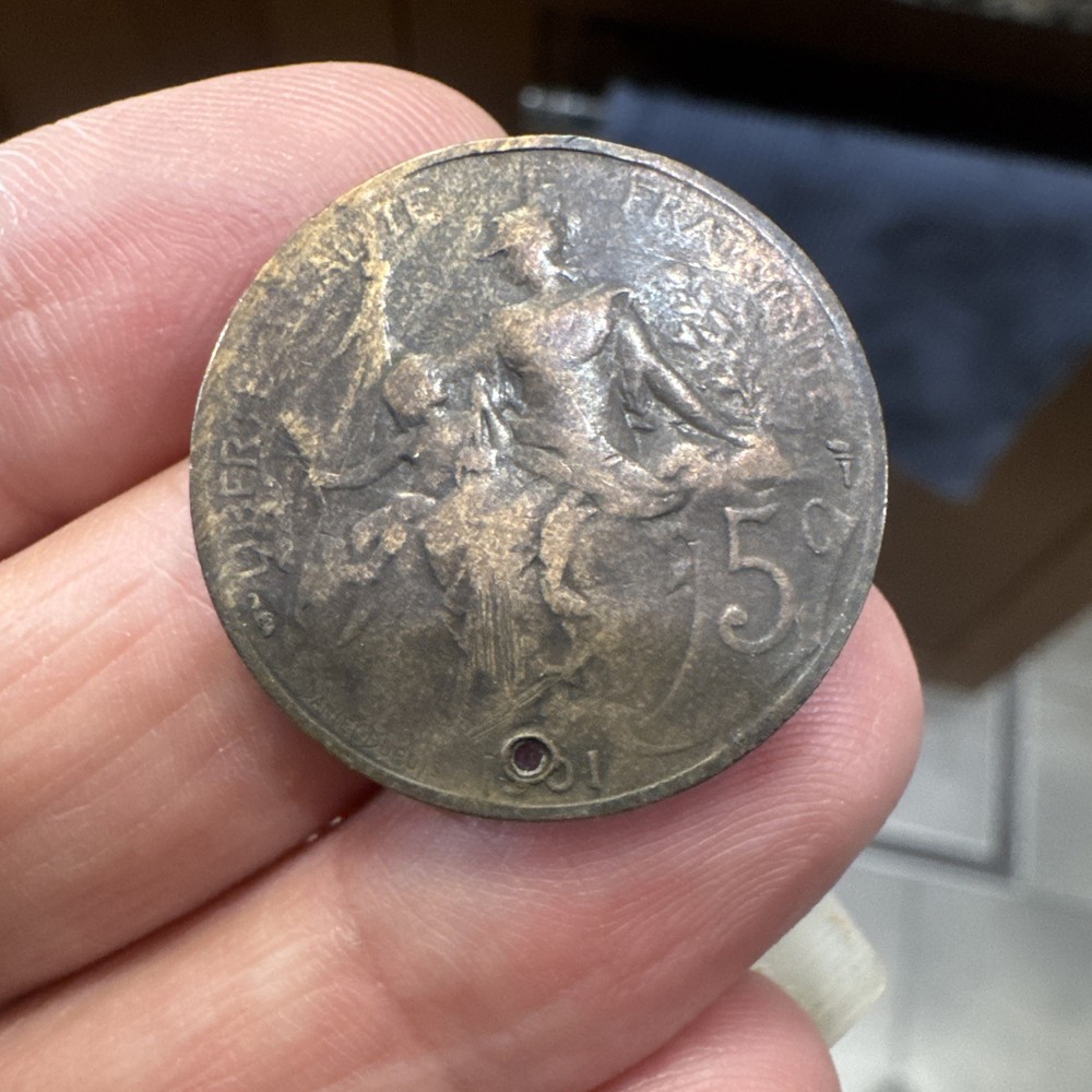France. 5 Centimes. 1901