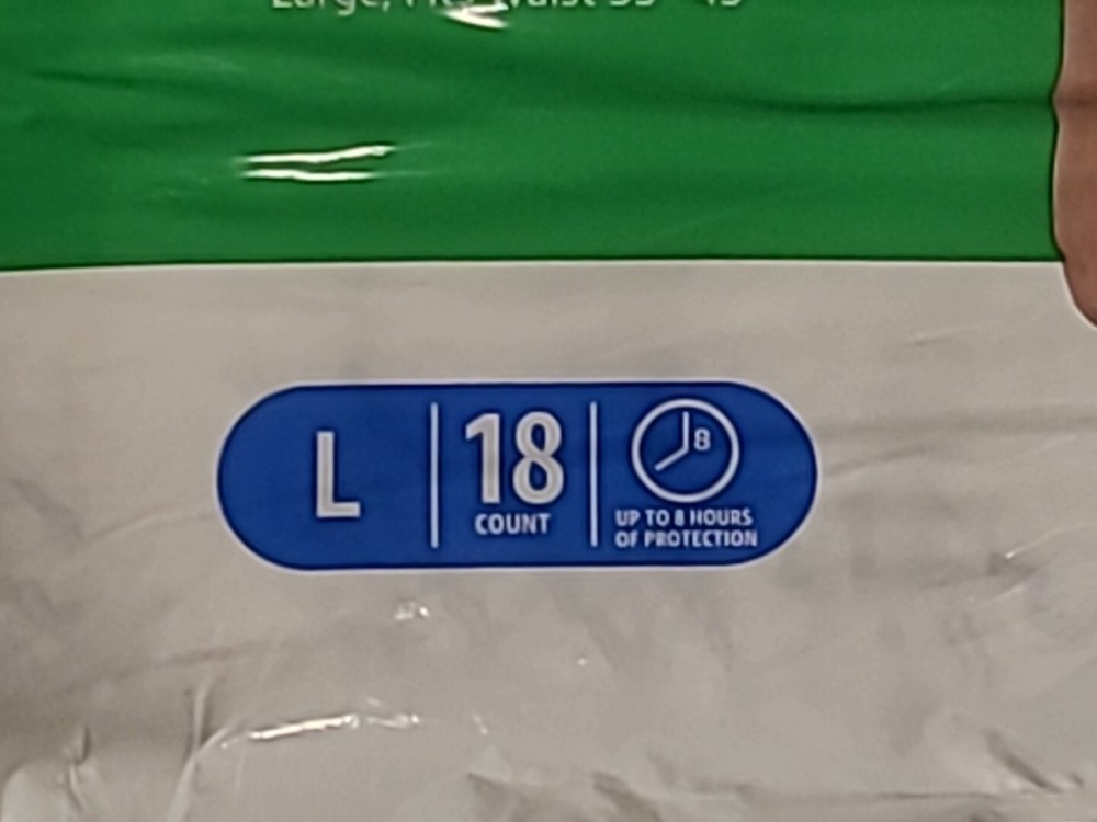 Men's Size Large Protective Underwear 18 Count Maximum Absorbency Amazon Basics