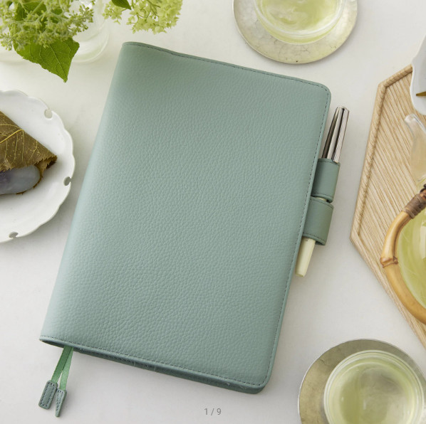 Hobonichi Leather: Water Green A5 Size Cover ONLY