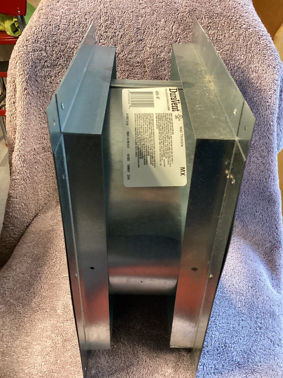 DuraVent 4" x 6” DirectVent Pro Galvanized Wall Thimble #46DVA-WT….NEW