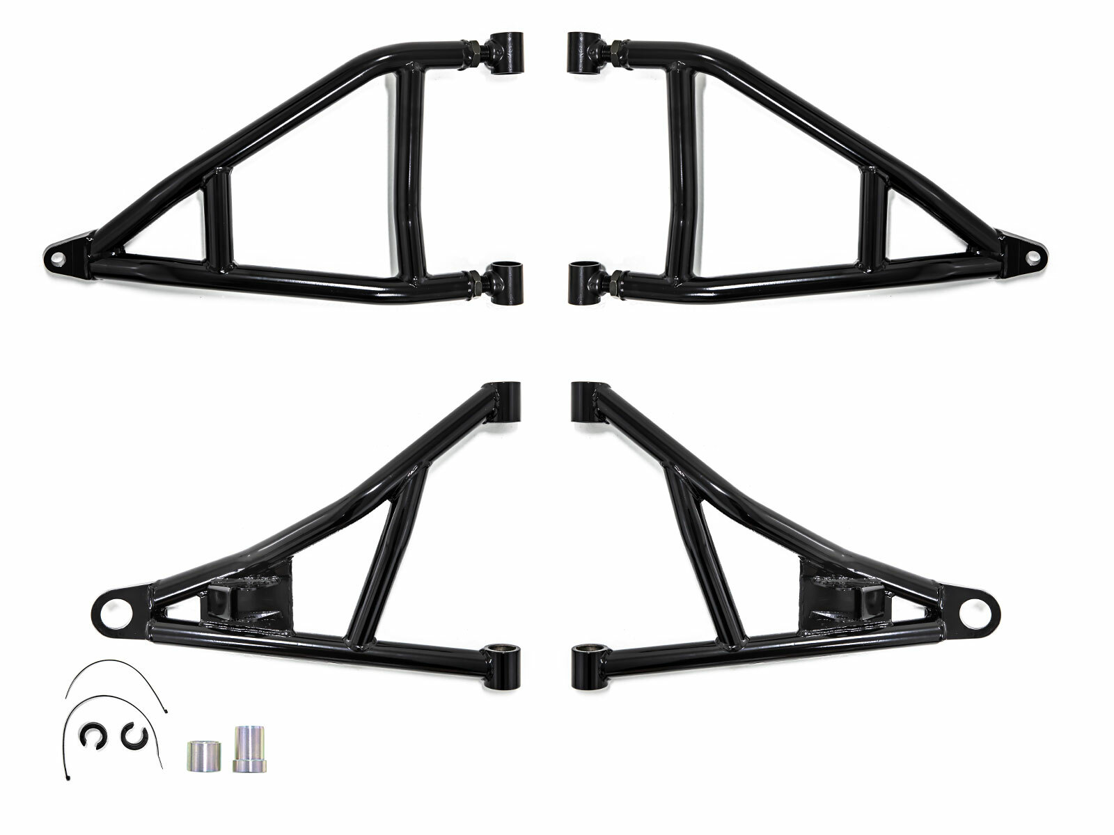 SuperATV Honda Talon 1000X 1.5" Forward Offset High Clearance A-Arms - Black
