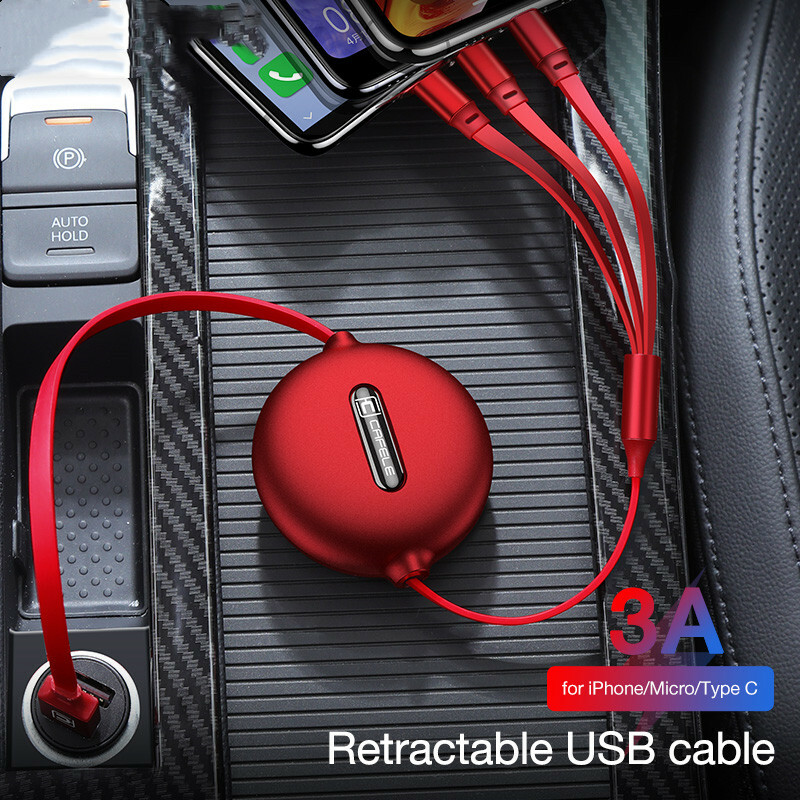 Three in one data cable