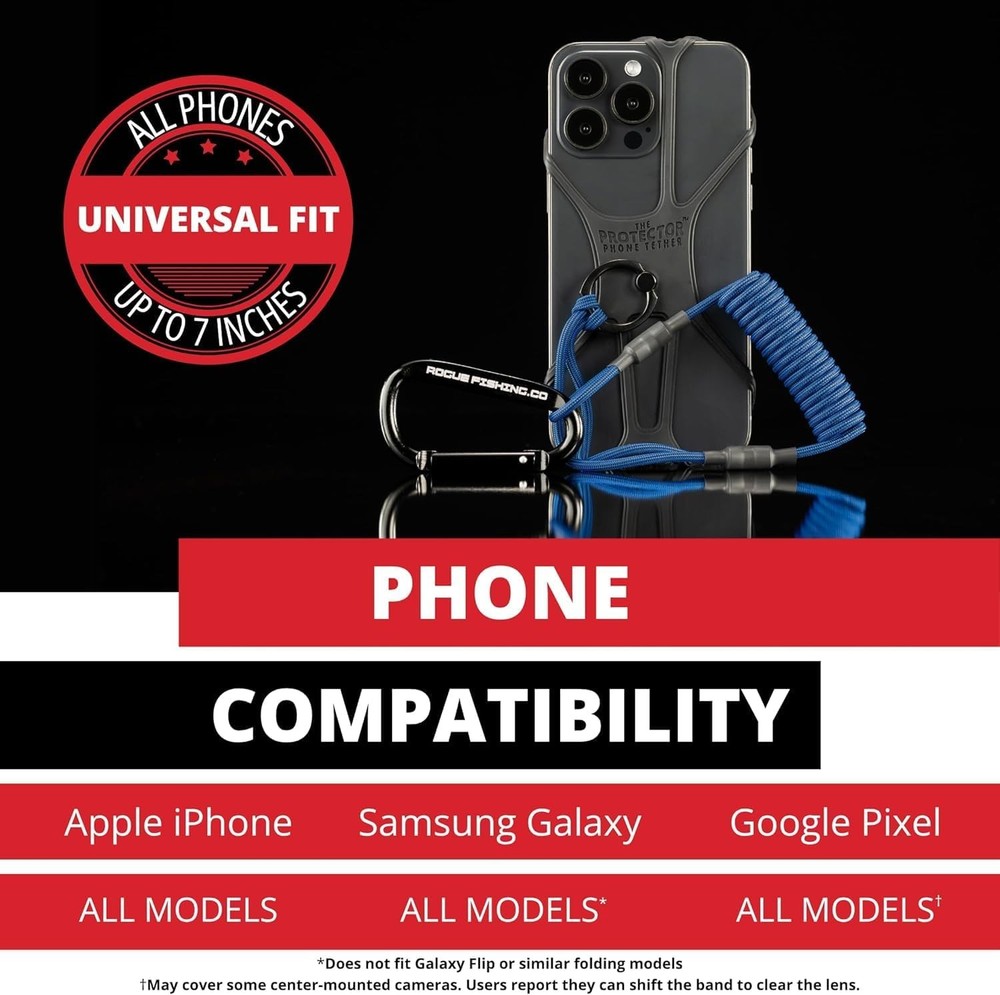 The Protector Phone Tether - Leash Rogue Black