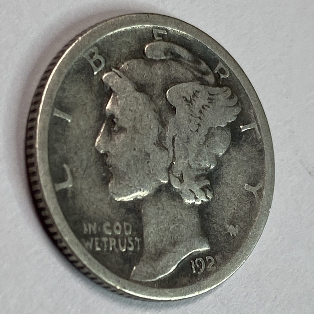 1925-D Mercury Dime, 90% Silver Dime Semi Key Date