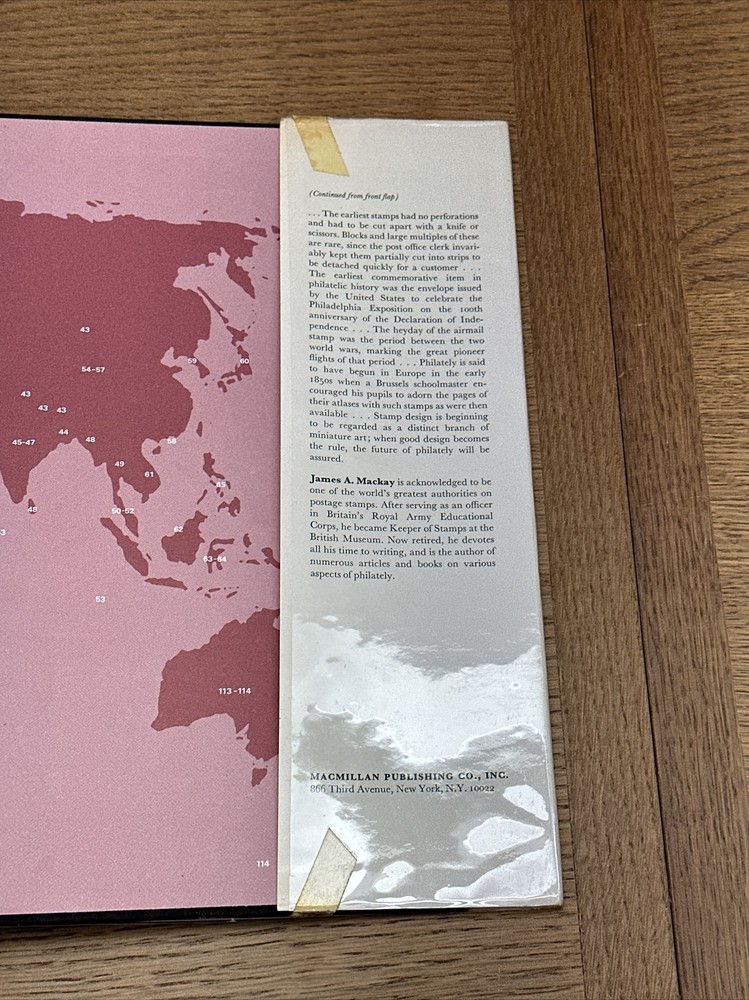 THE DICTIONARY OF STAMPS IN COLOUR JAMES A. MACKAY HC DJ 1973 First Printing VTG