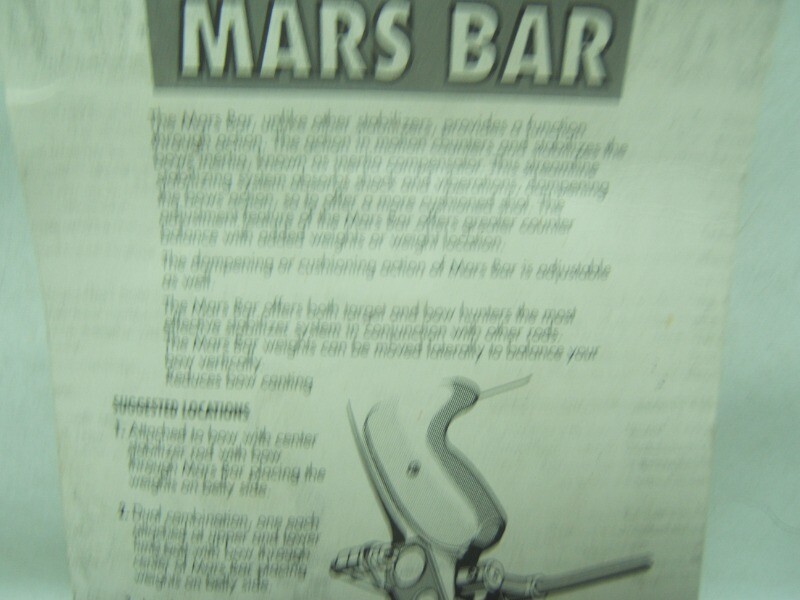 Mars Bar Cosmos Archery Vertical Balancing and Stabilizing Bar New