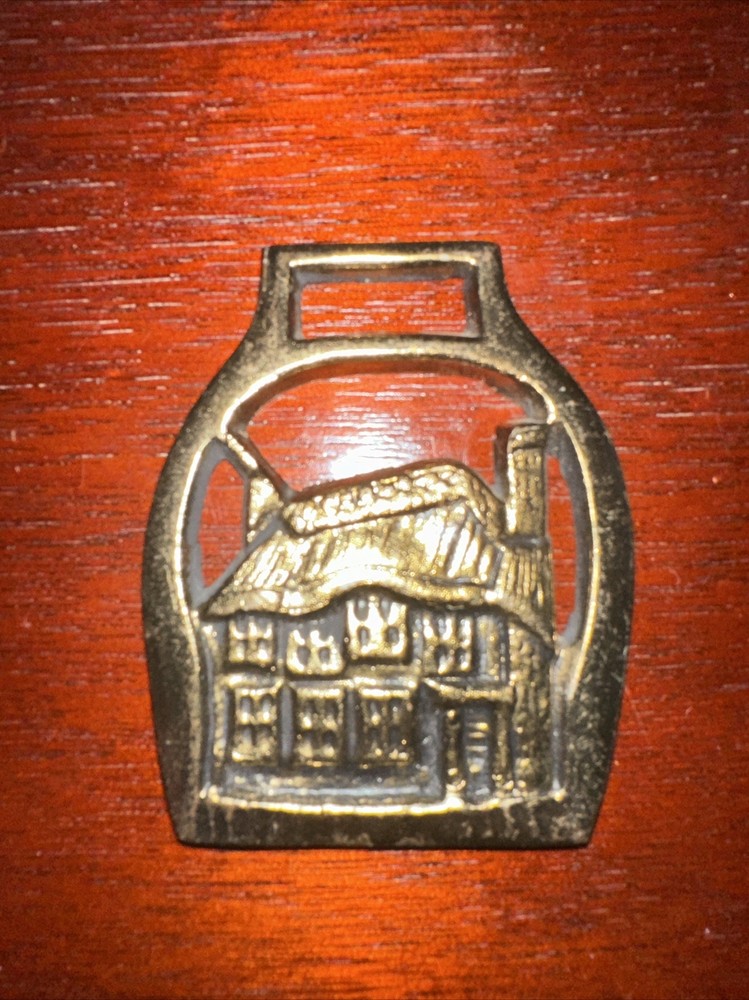 Vintage Solid Brass House Medallion, Bottle Opener