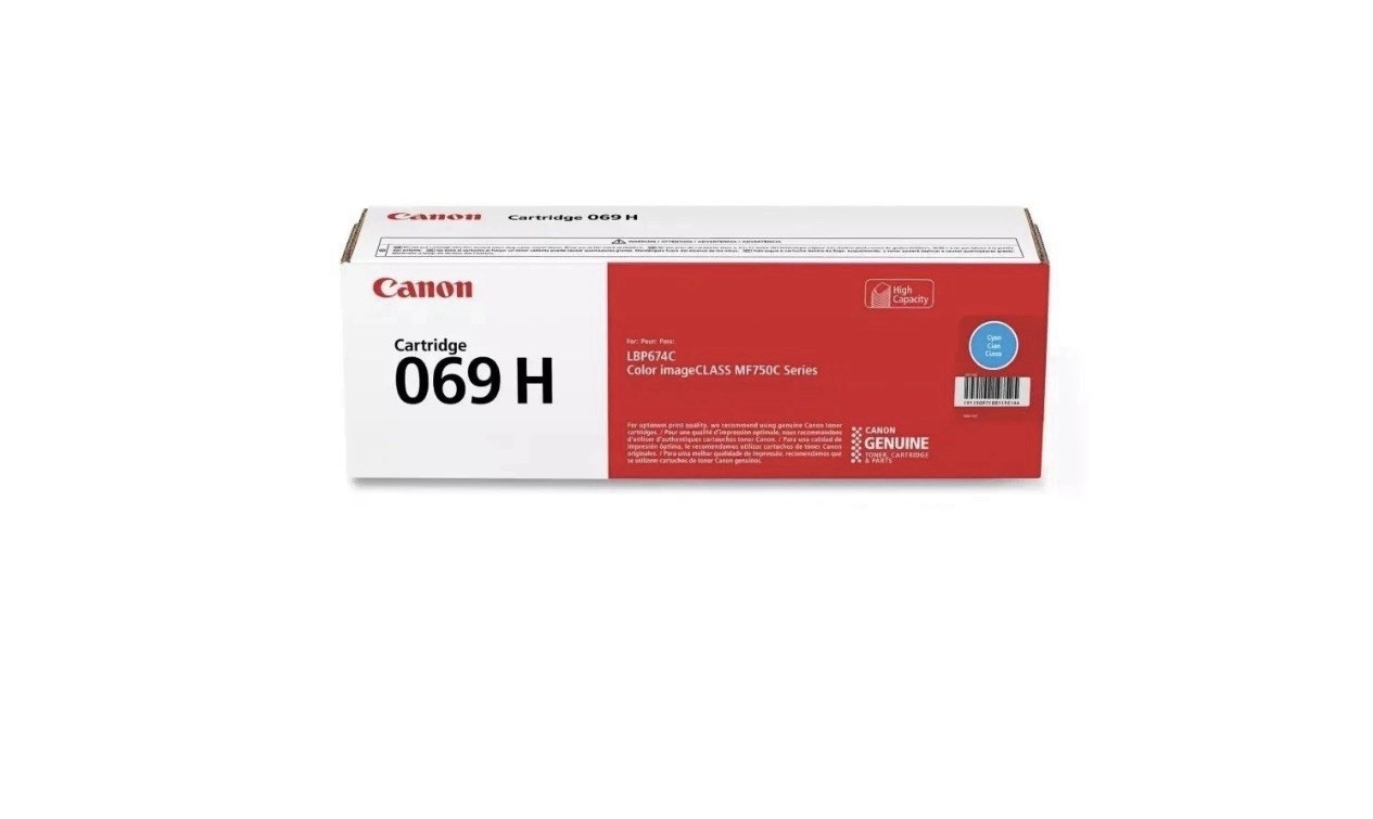 Canon 069H Toner Set BK/C/M/Y, Genuine, OEM, High Yield, 4-Pack, Sealed