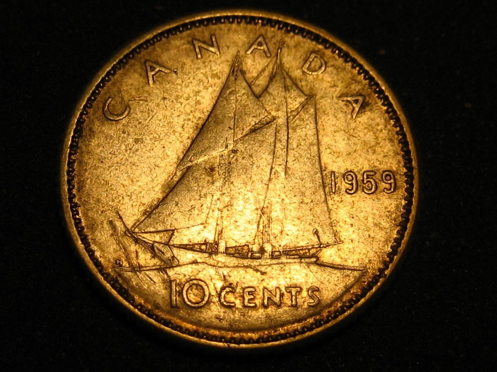 1959 Canadian Dime