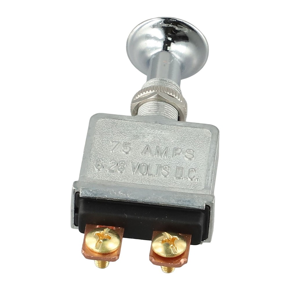 Push Pull Switch for Vehicles Rated at 75 Amps with Easy Installation Features