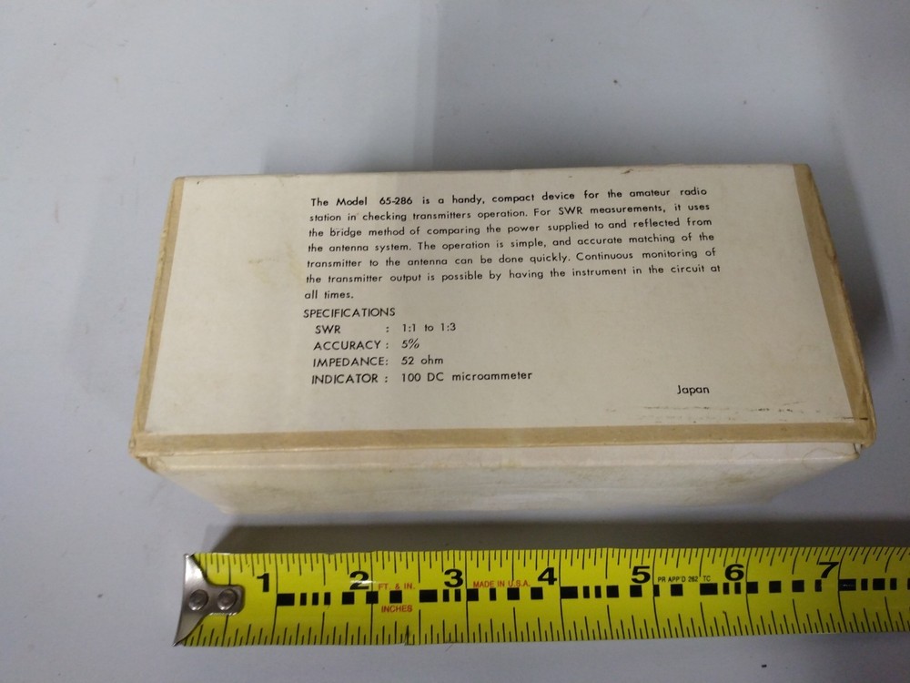 Vtg Calrad Standing Wave Bridge Meter