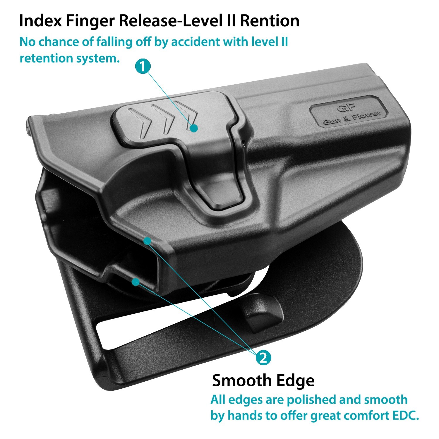 SD9VE&SD40VE Holster,Level II OWB Holster Fit Smith&Wesson SD9 VE&SD40 VE Pistol