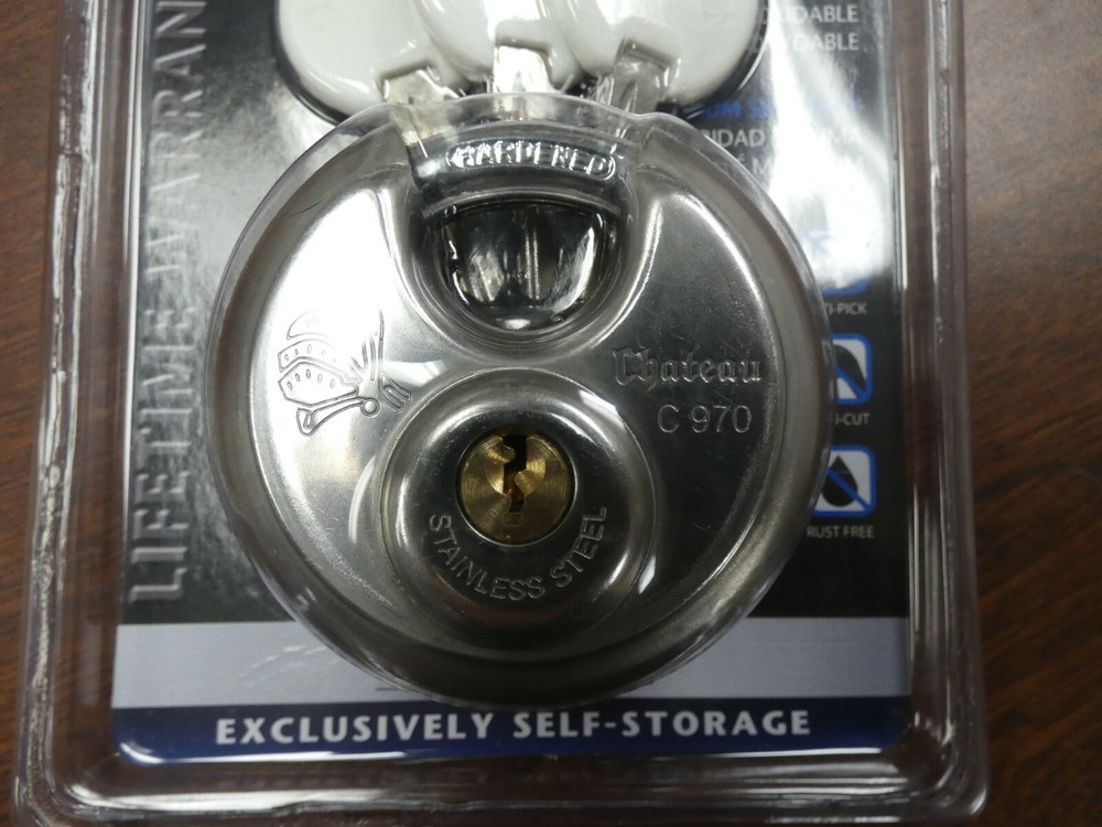Chateau Maximum Security Disc Lock C-970 with Three Keys 2 3/4" 70mm