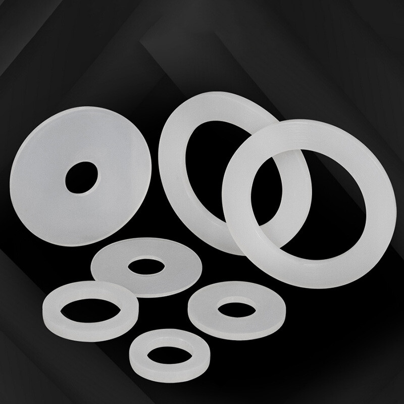 White Silicone Rubber Washer Seal Gaskets Flat O Ring High Temp Pad 3mm Thick