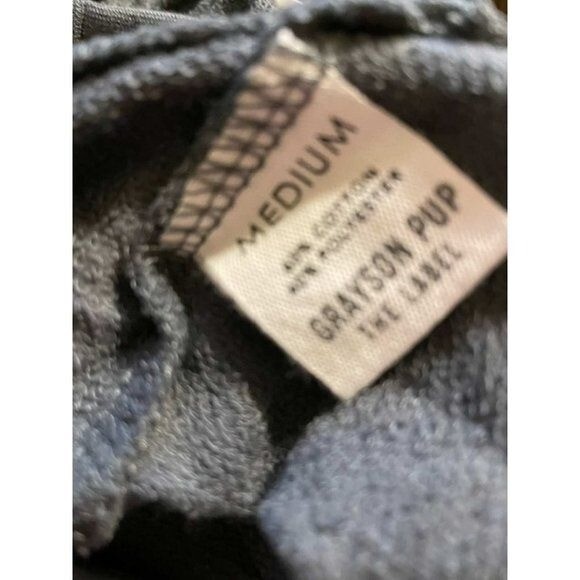 Favorite Child Raglan Dog Pullover - Gray MEDIUM