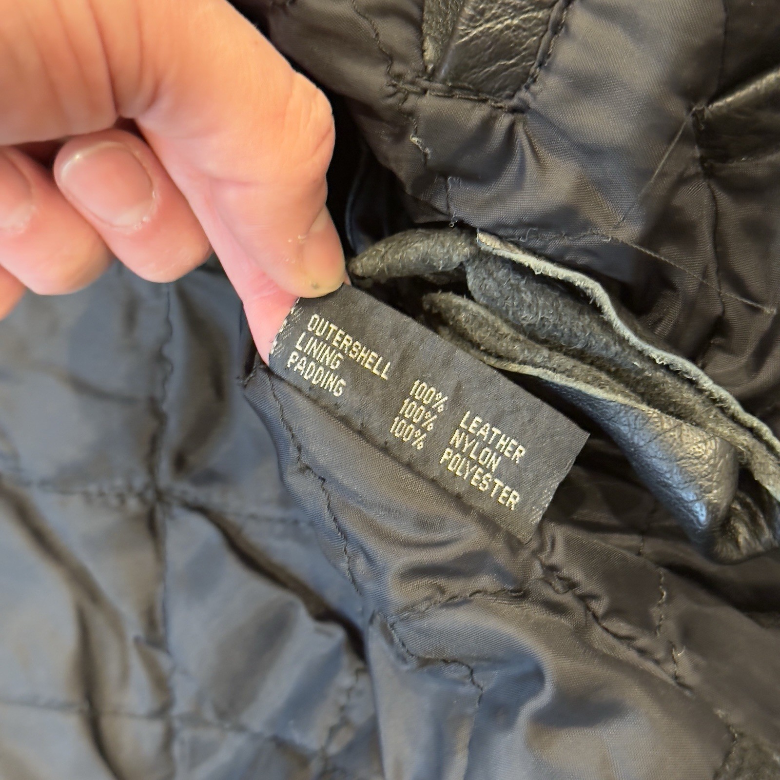 Vintage Chicago Cop Shop CPD Leather Police Jacket Mens 40 Black Patrol