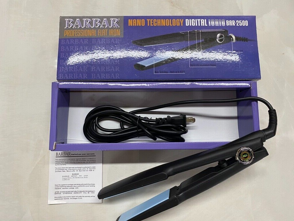 BARBAR NANO TECHNOLOGY DIGITAL IONIC FLAT IRON BAR-2500
