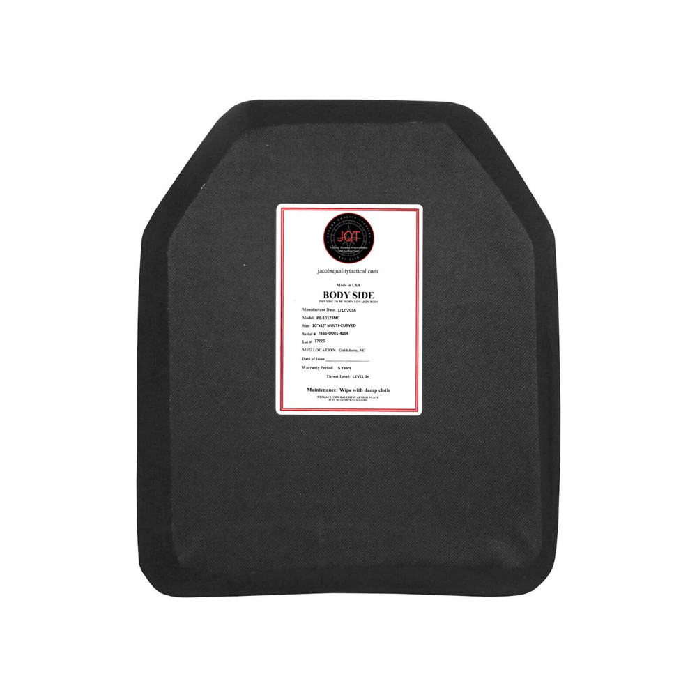 JQT Muircat Level 3+ Polyethene Body Armor Bundle Level III+