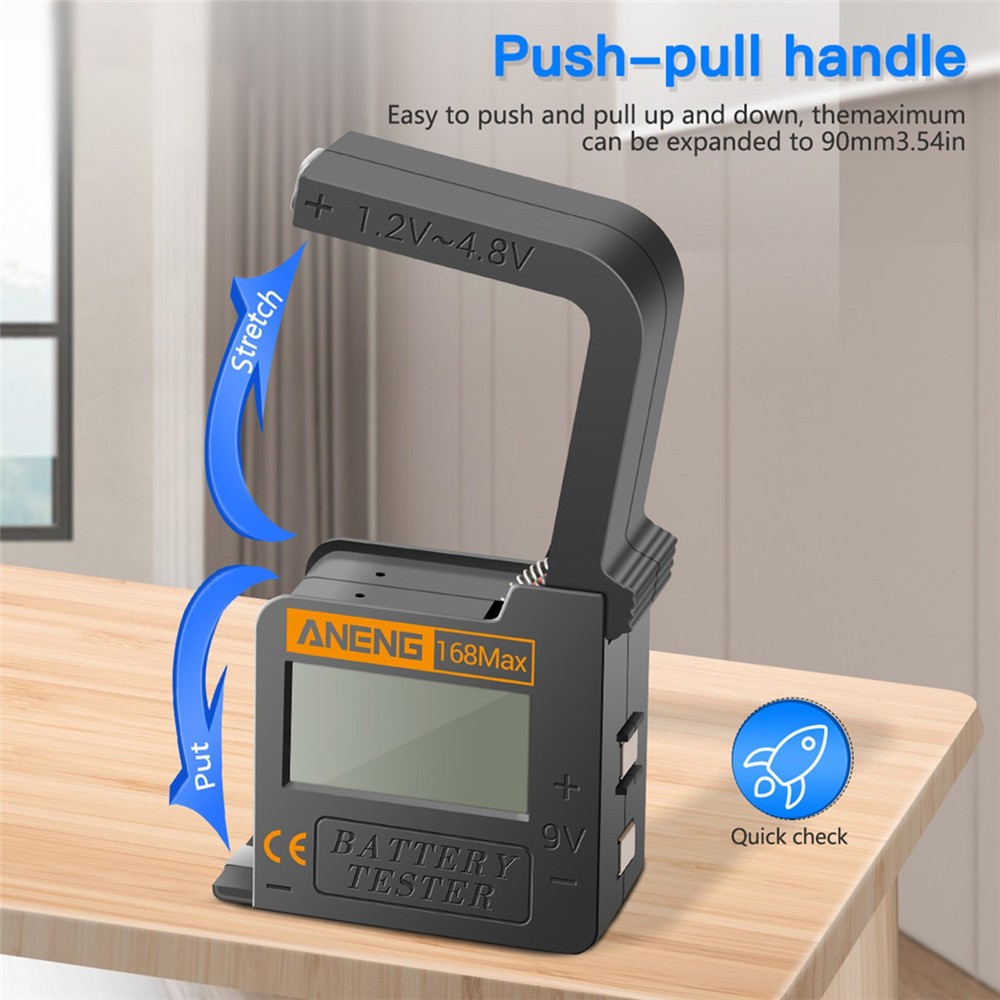 Battery Tester 9V AA AAA Button Cell Universal LCD Digital Display Battery Teste