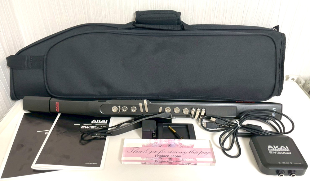 Akai Professional EWI5000 Wind MIDI Controller Wireless Used w Case