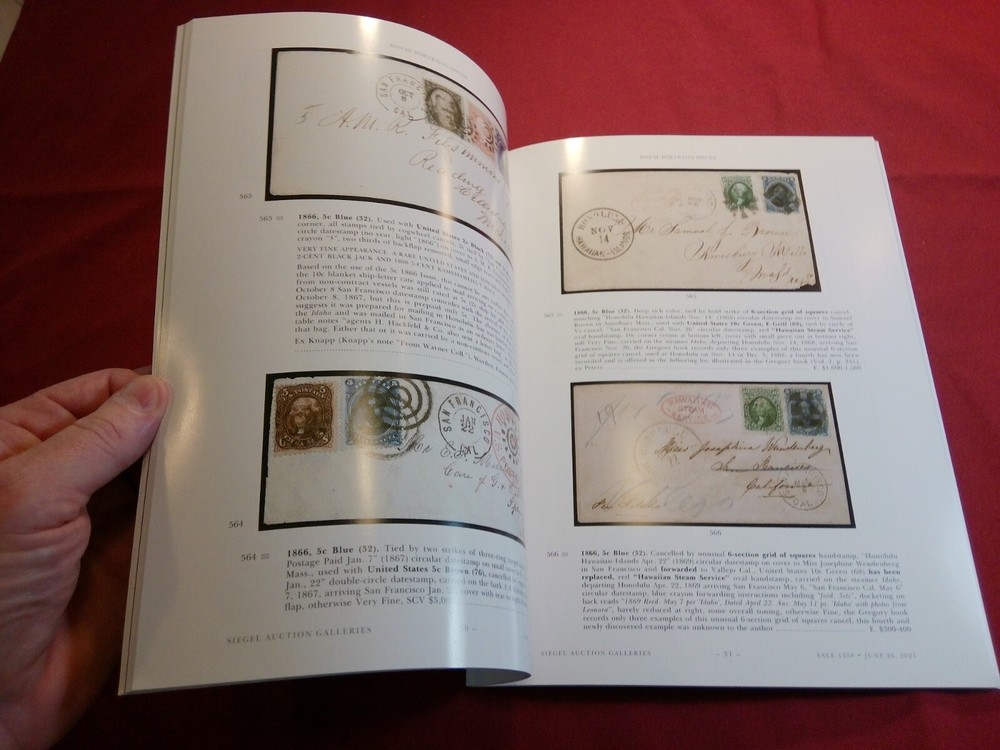 2025 Siegel Catalog for Reference Hawaii Stamps & Provisional Government Issues