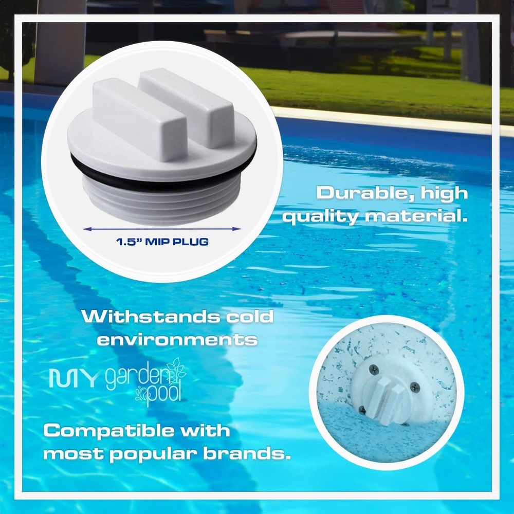 Splash Pool & Spa Antifreeze Bundle with Strips & Winterizing Plug 4 Pack