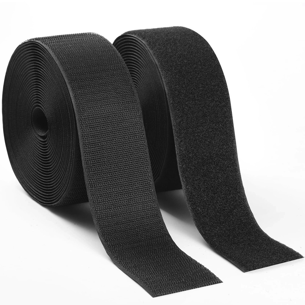 2in x 20ft | Sew On Hook and Loop Strips for Fabric | Non-Adhesive Hook & Loop