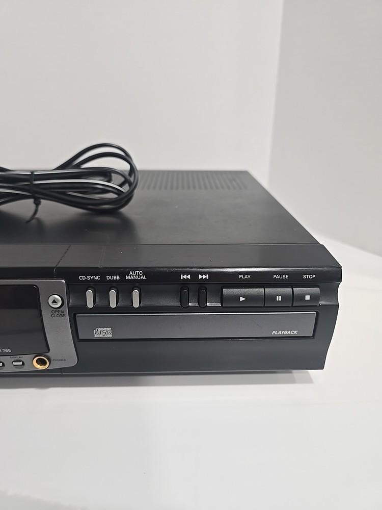 Philips CDR 765 Audio Compact Disc Recorder Tested WORKING / No Remote